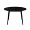 Armen Living Arcadia 48" Round Dining Table in Black Wood LCARDIBL48 - alternate 2